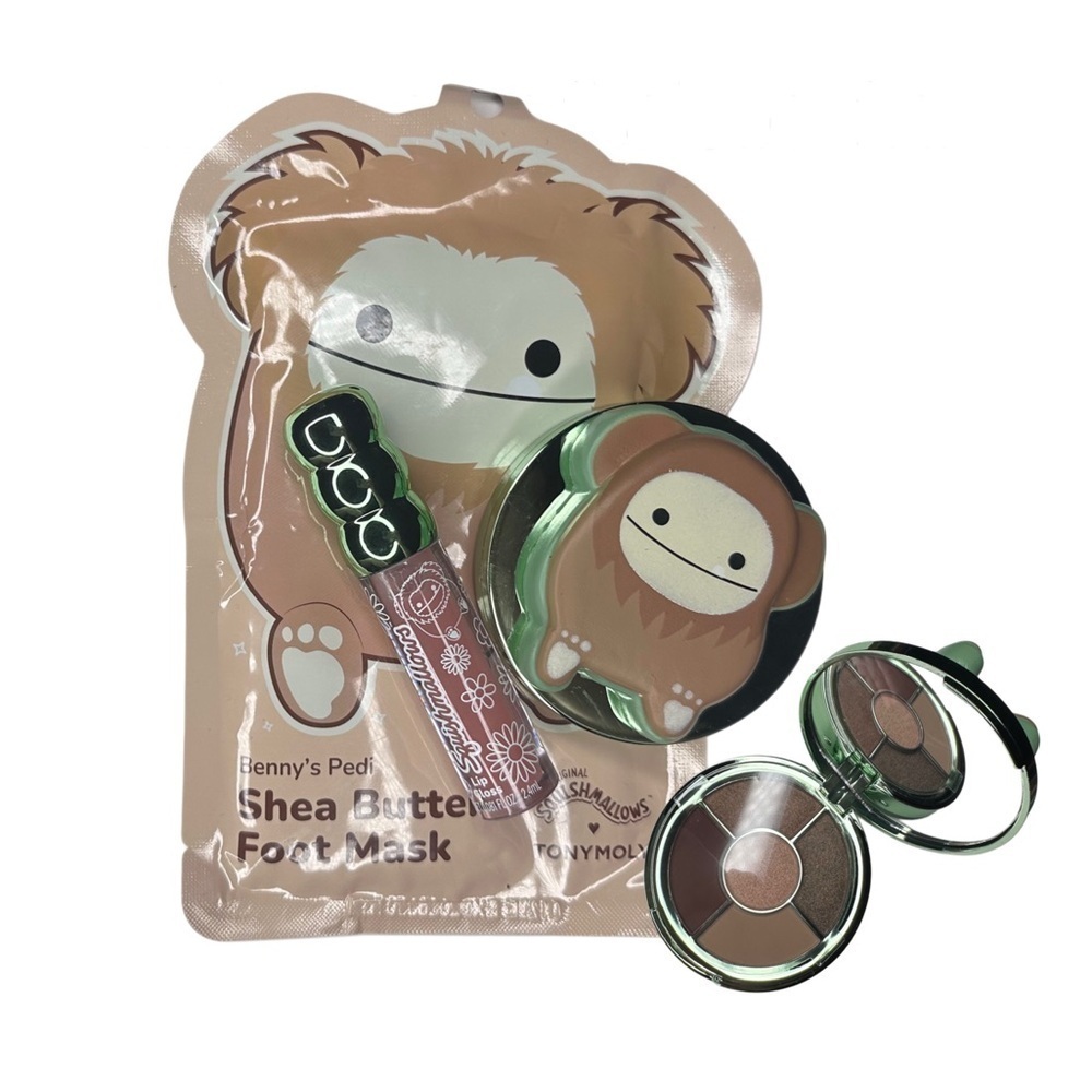 Squishmallows Benny Bigfoot Makeup Gift Bundle